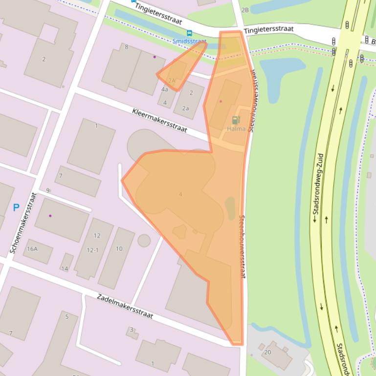 Kaart van postcodegebied 8601WD.