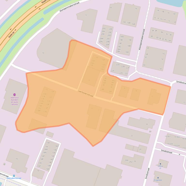 Kaart van postcodegebied 8601WK.