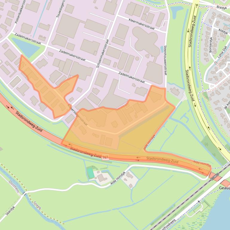 Kaart van postcodegebied 8601WL.