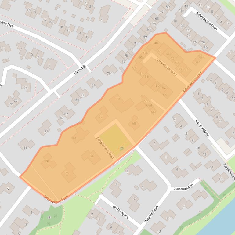 Kaart van postcodegebied 8601XX.