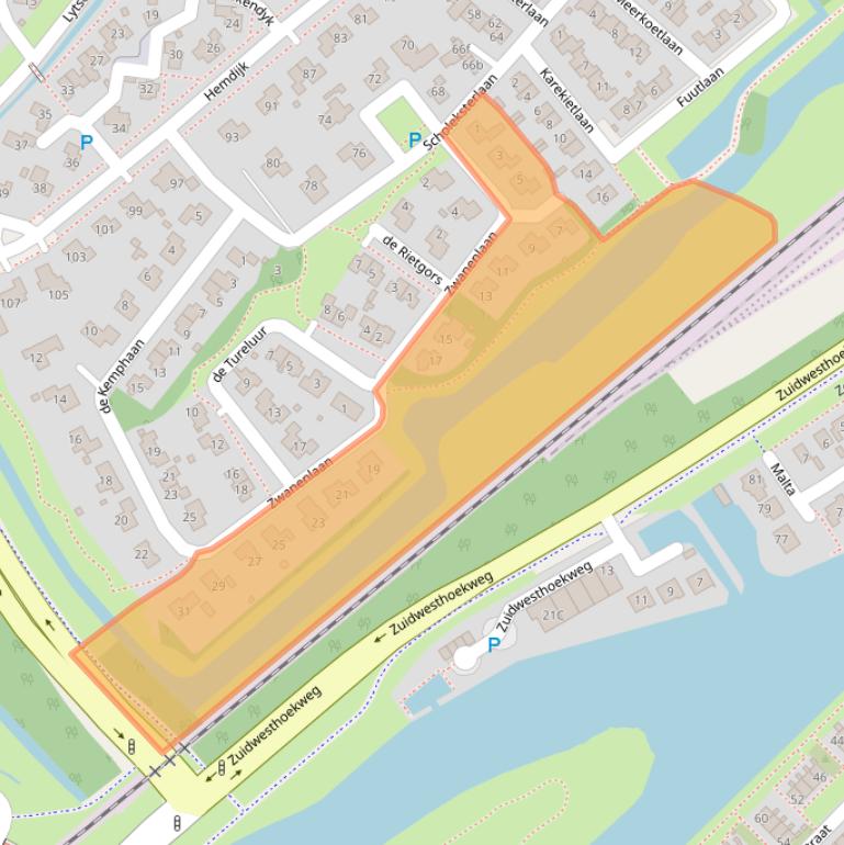 Kaart van postcodegebied 8601ZB.