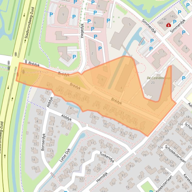 Kaart van postcodegebied 8601ZD.