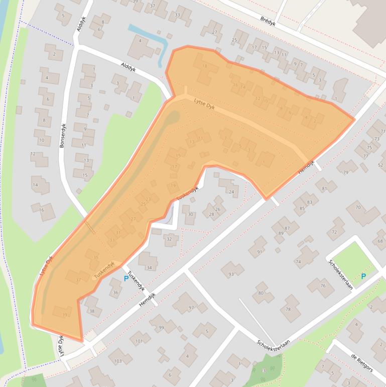 Kaart van postcodegebied 8601ZJ.