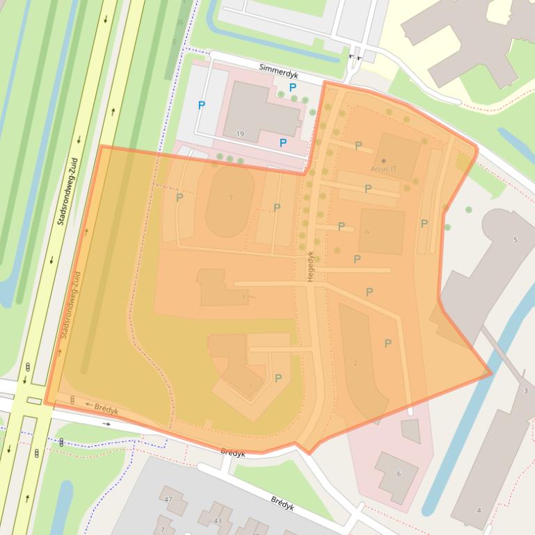Kaart van postcodegebied 8601ZR.