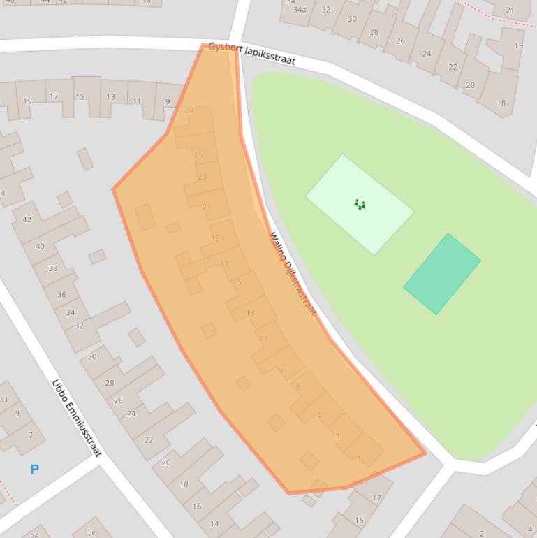Kaart van postcodegebied 8602AR.