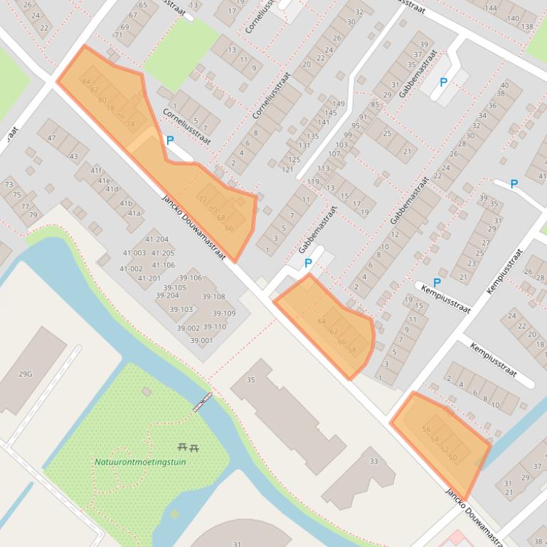 Kaart van postcodegebied 8602BM.