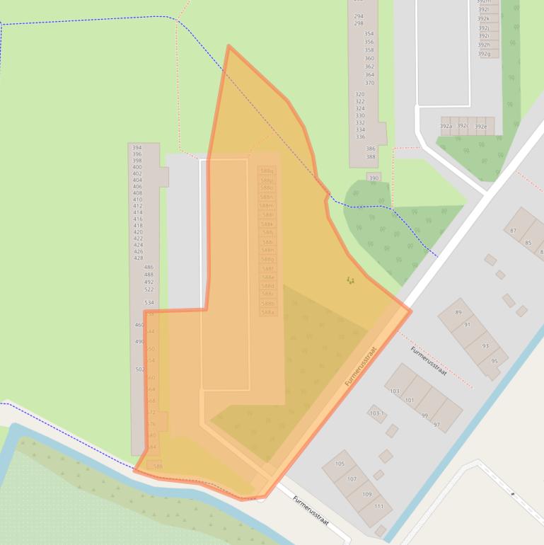 Kaart van postcodegebied 8602CG.