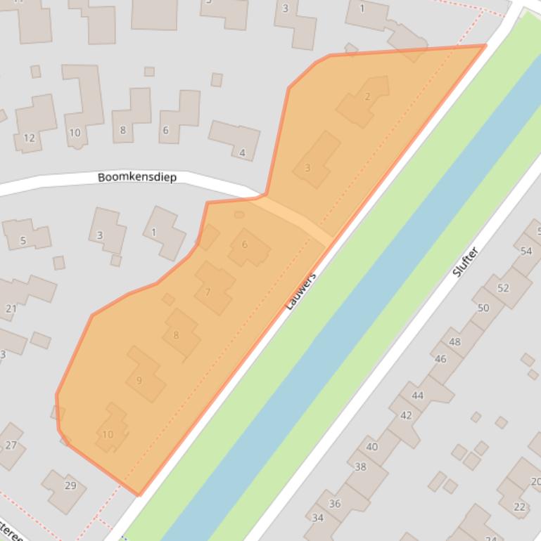 Kaart van postcodegebied 8602CS.