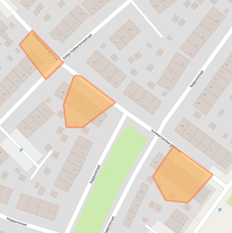 Kaart van postcodegebied 8602TK.