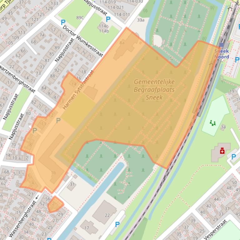 Kaart van postcodegebied 8602TM.