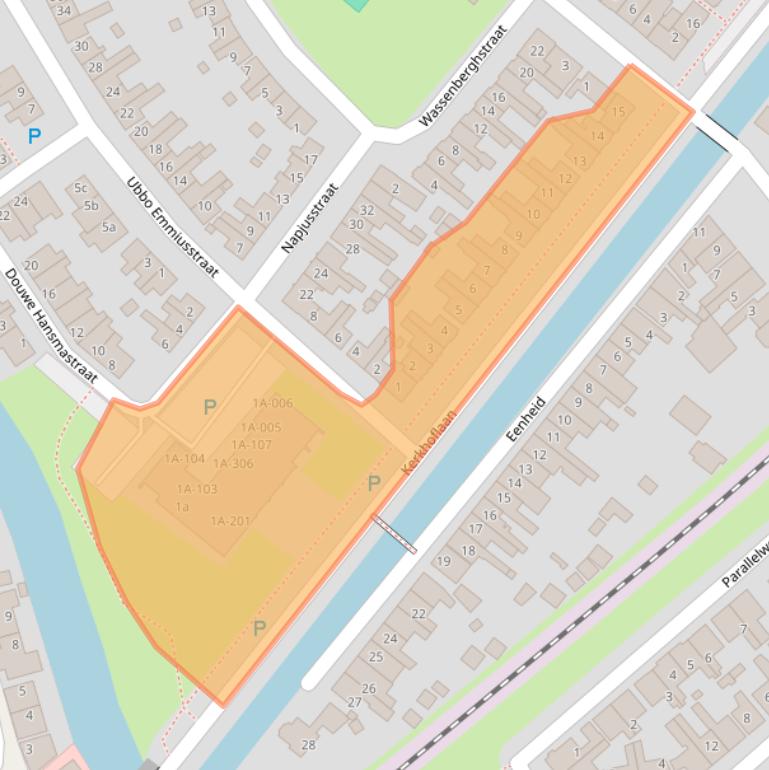 Kaart van postcodegebied 8602TW.