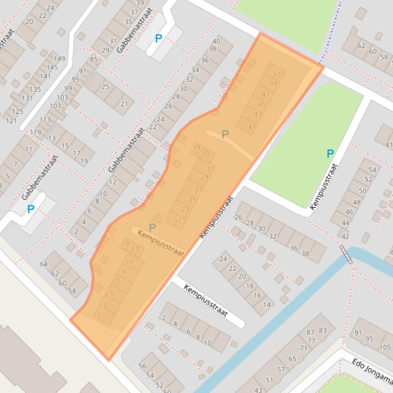 Kaart van postcodegebied 8602VE.