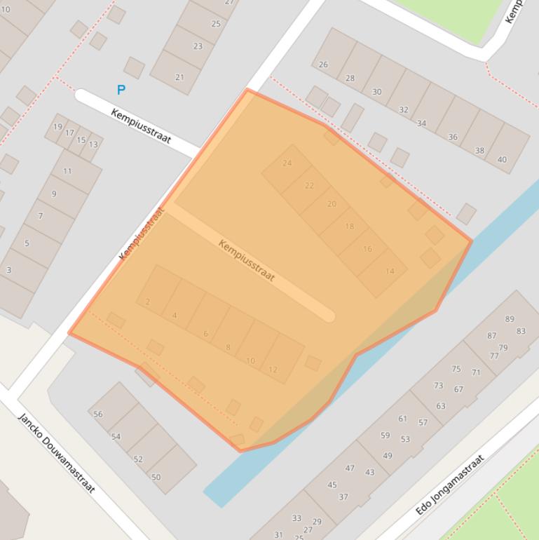 Kaart van postcodegebied 8602VG.