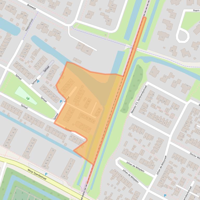 Kaart van postcodegebied 8602VR.