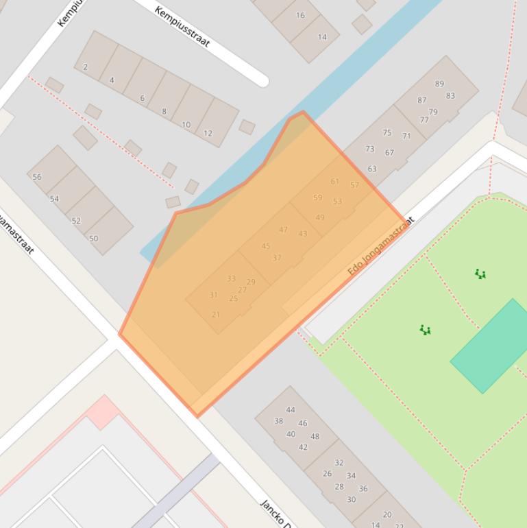 Kaart van postcodegebied 8602VT.