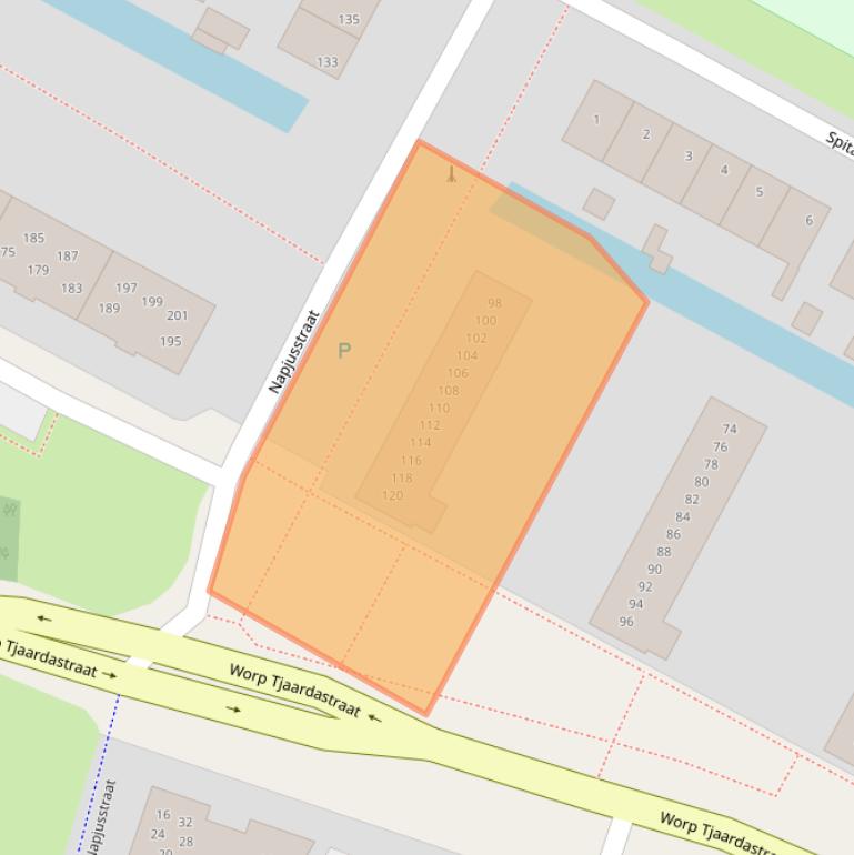 Kaart van postcodegebied 8602XH.