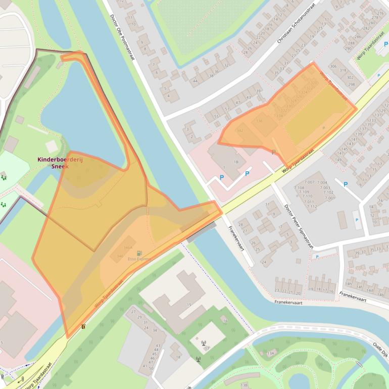 Kaart van postcodegebied 8602XP.