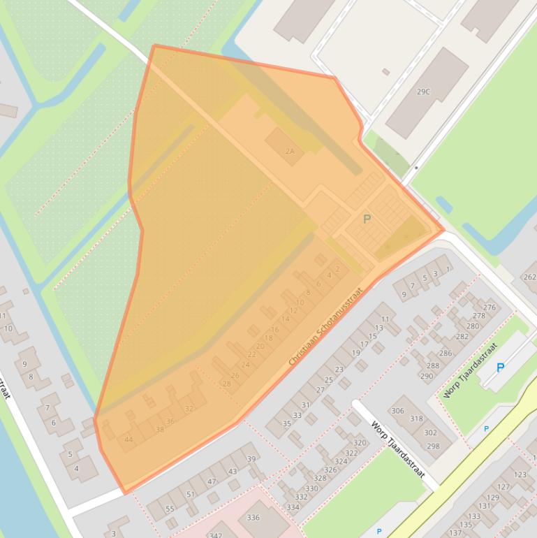 Kaart van postcodegebied 8602XT.