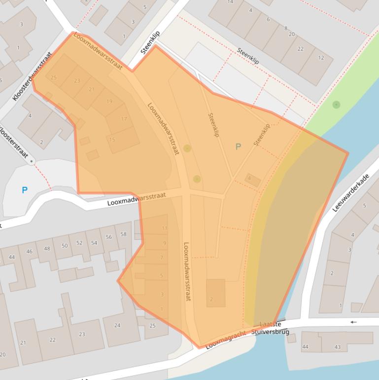 Kaart van postcodegebied 8603AC.