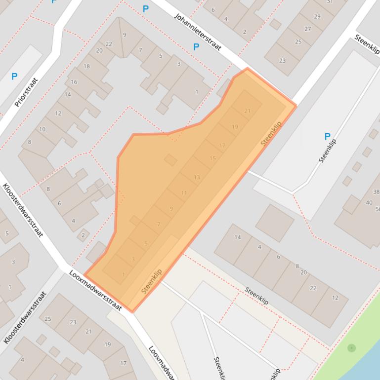 Kaart van postcodegebied 8603AD.