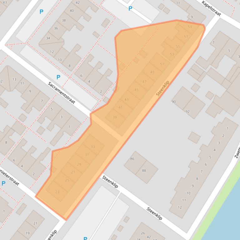 Kaart van postcodegebied 8603AE.