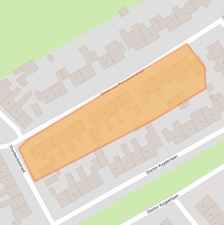 Kaart van postcodegebied 8603BE.