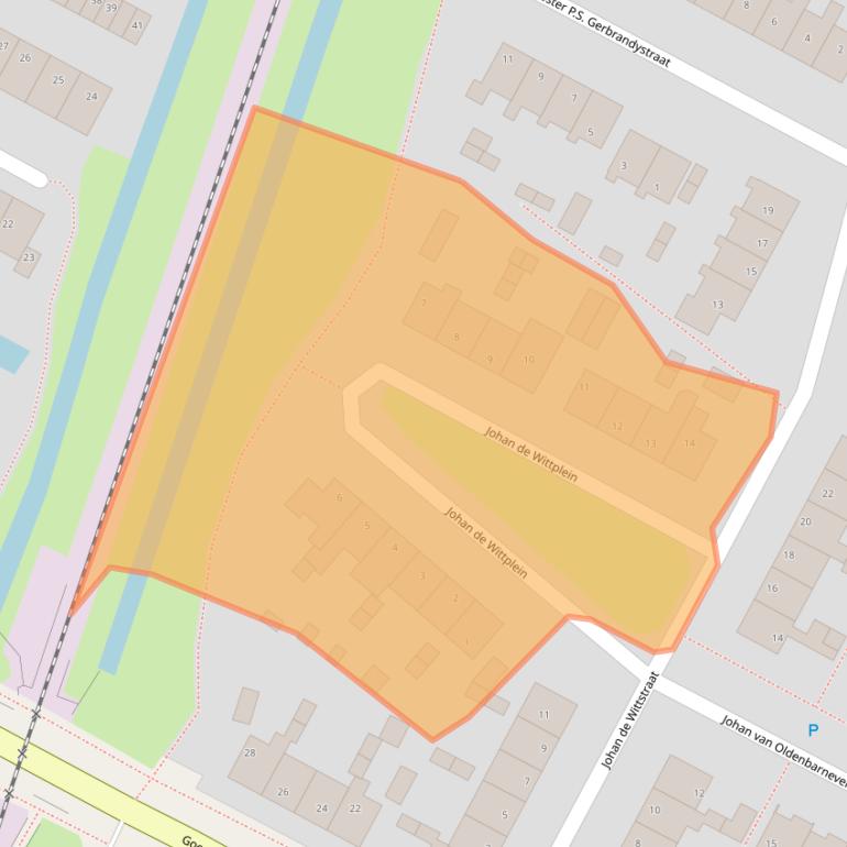 Kaart van postcodegebied 8603BL.