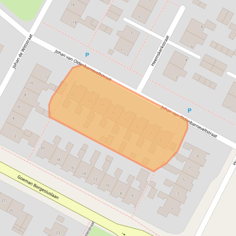 Kaart van postcodegebied 8603BM.