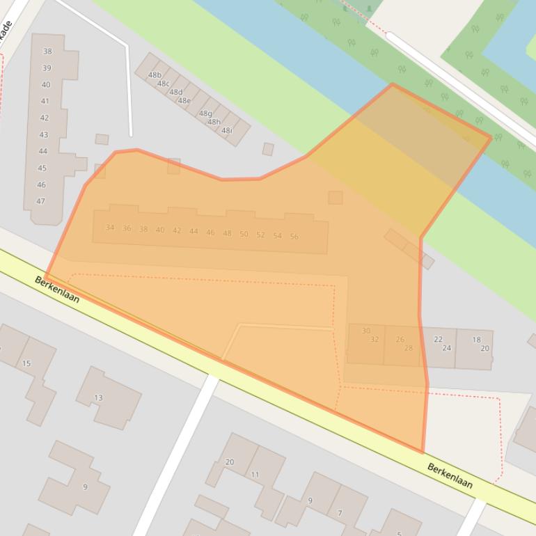 Kaart van postcodegebied 8603BV.