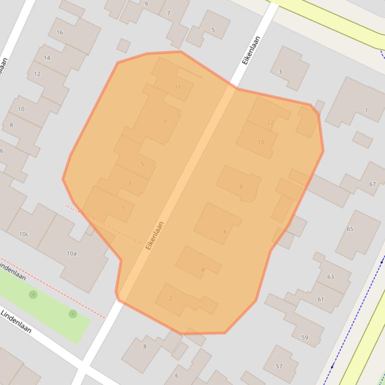 Kaart van postcodegebied 8603BX.