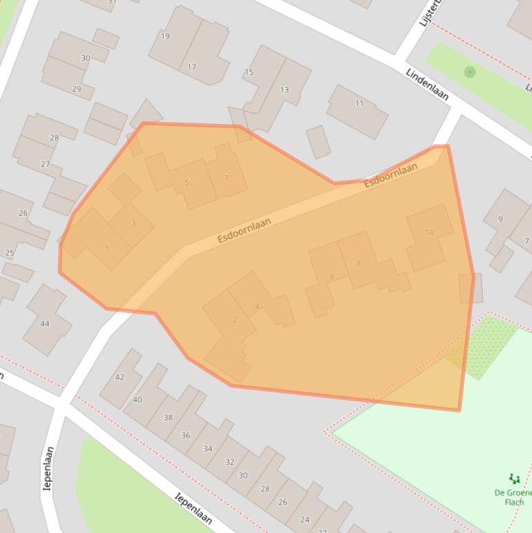 Kaart van postcodegebied 8603CA.