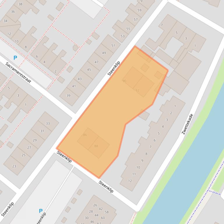 Kaart van postcodegebied 8603CR.