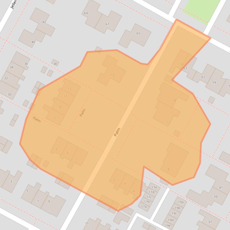 Kaart van postcodegebied 8603DA.