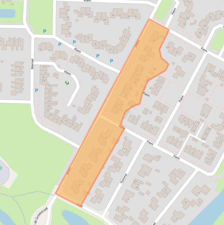 Kaart van postcodegebied 8603DK.