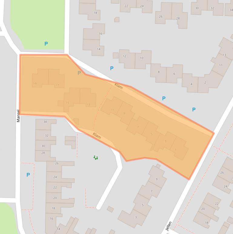 Kaart van postcodegebied 8603DR.