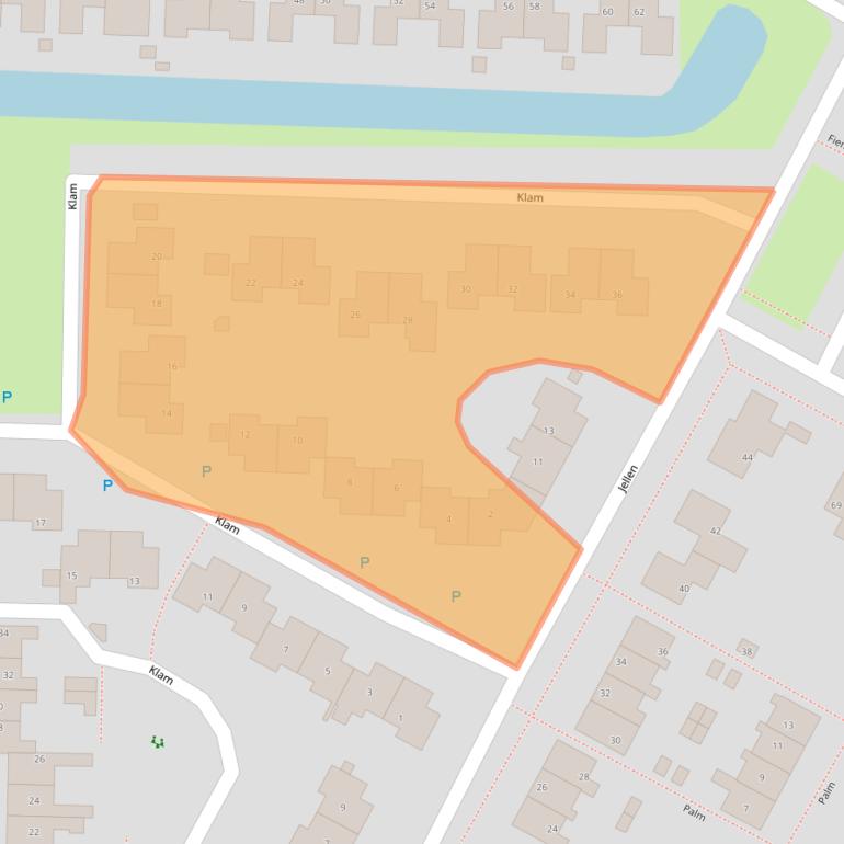 Kaart van postcodegebied 8603DS.