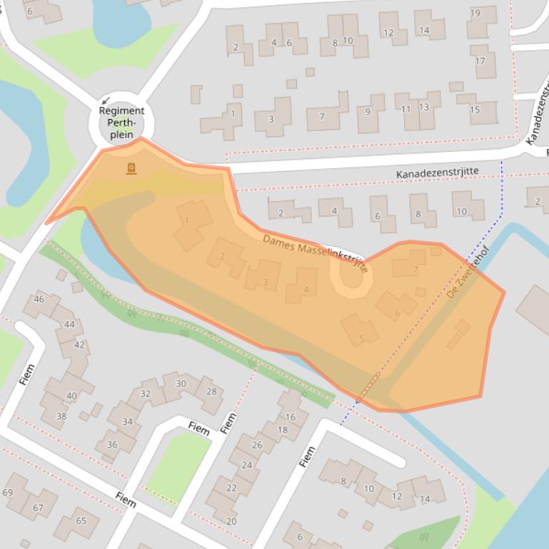 Kaart van postcodegebied 8603EB.