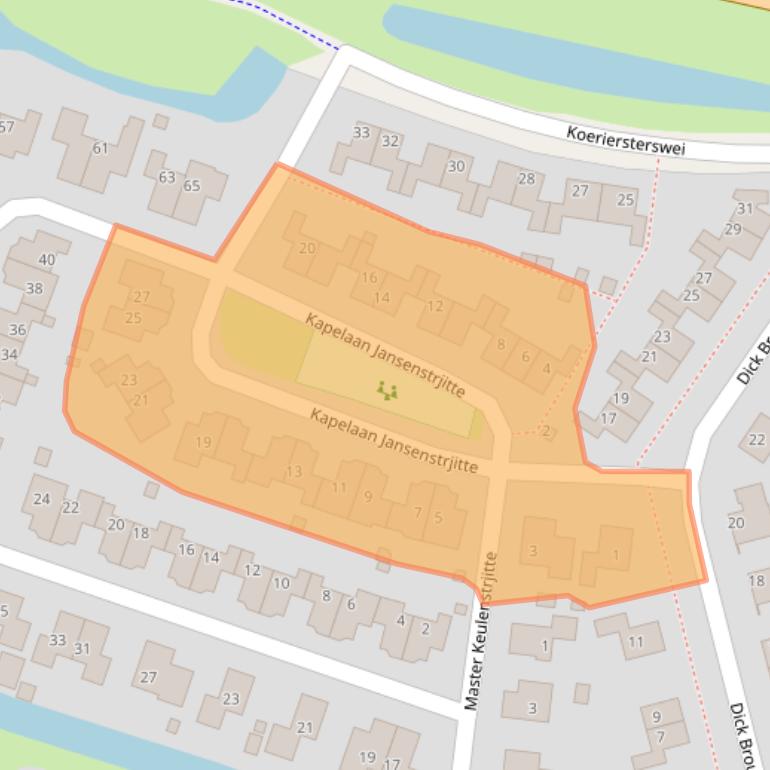 Kaart van postcodegebied 8603EM.