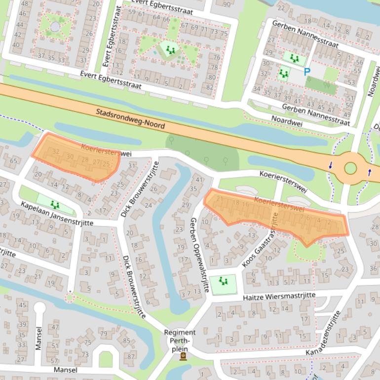 Kaart van postcodegebied 8603EP.