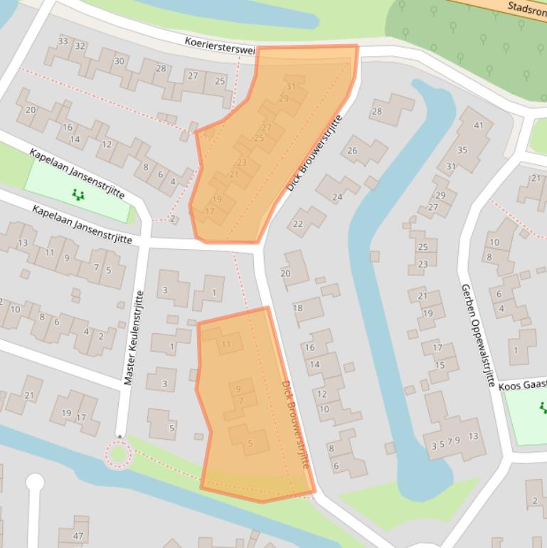 Kaart van postcodegebied 8603ER.