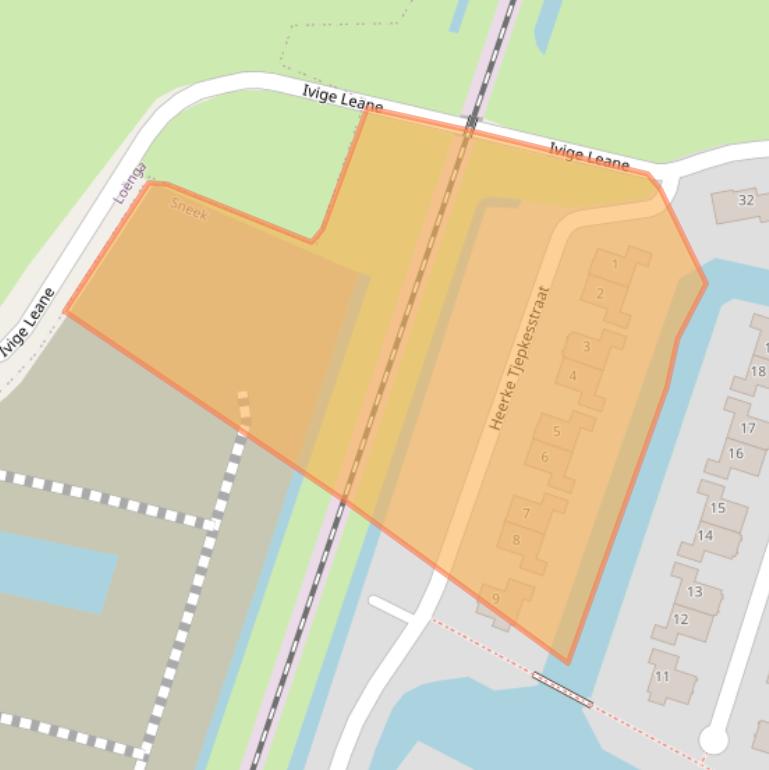 Kaart van postcodegebied 8603GK.