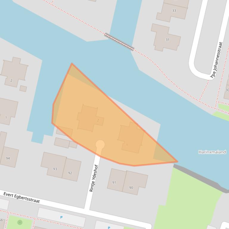 Kaart van postcodegebied 8603GL.