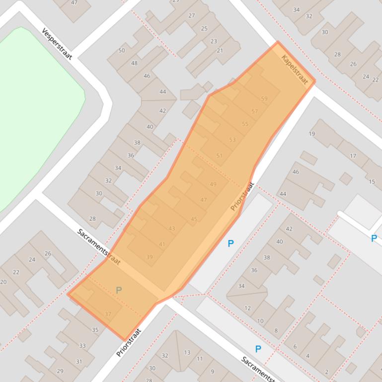 Kaart van postcodegebied 8603VP.