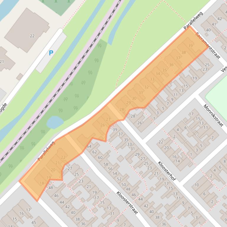 Kaart van postcodegebied 8603XB.