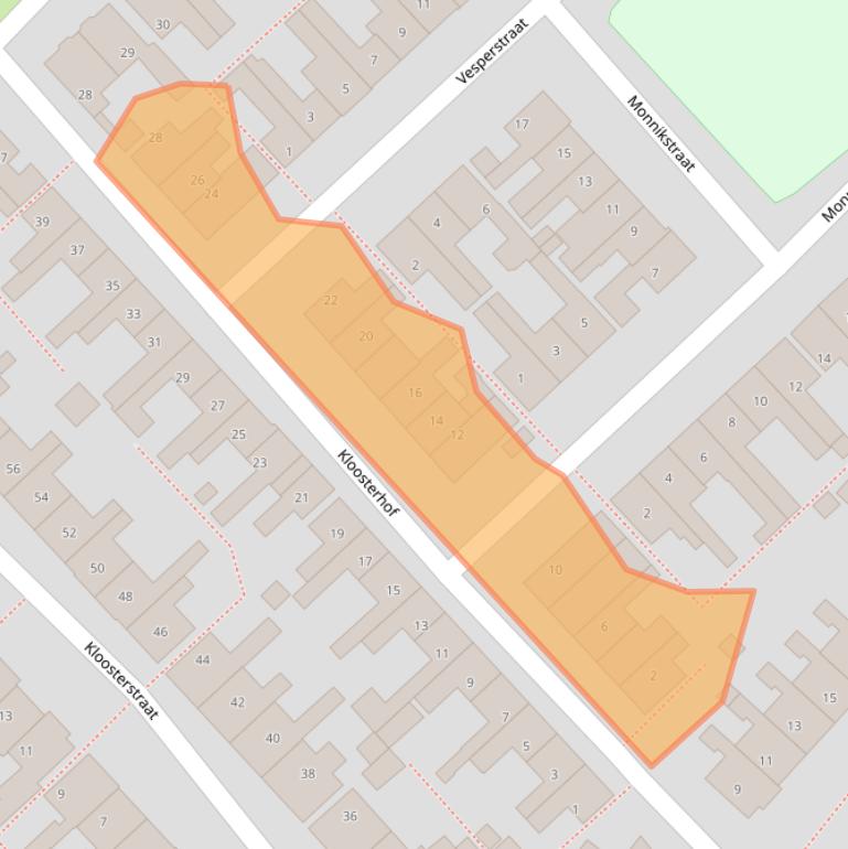 Kaart van postcodegebied 8603XE.