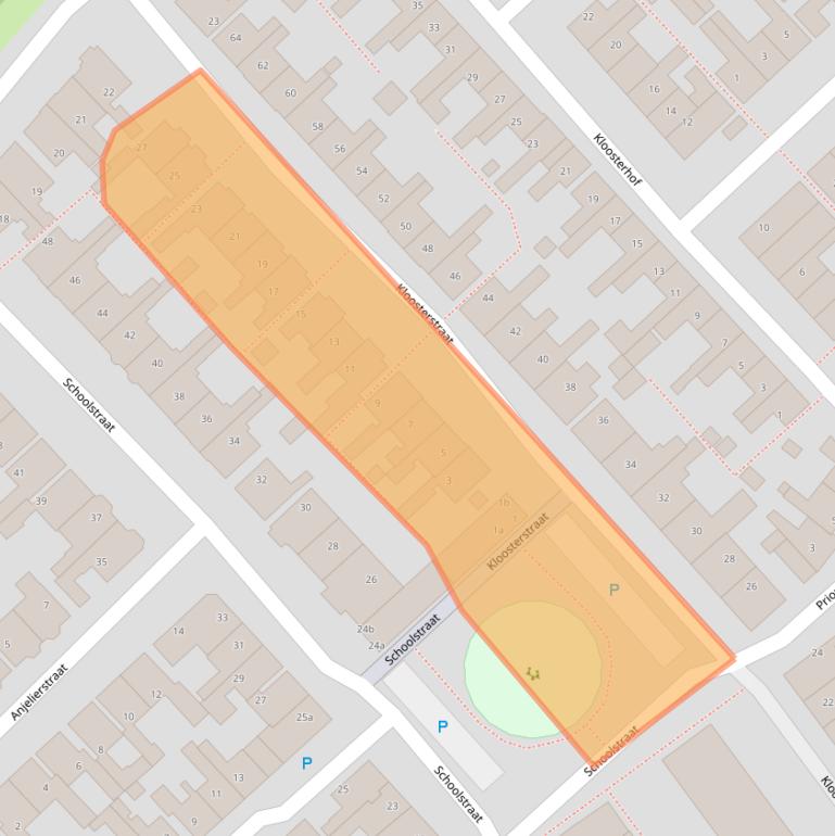 Kaart van postcodegebied 8603XG.