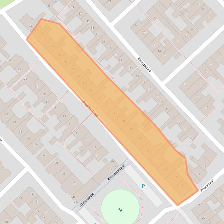 Kaart van postcodegebied 8603XJ.