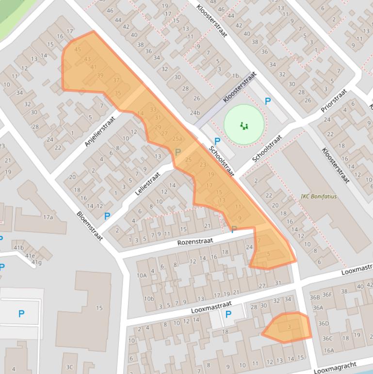 Kaart van postcodegebied 8603XK.