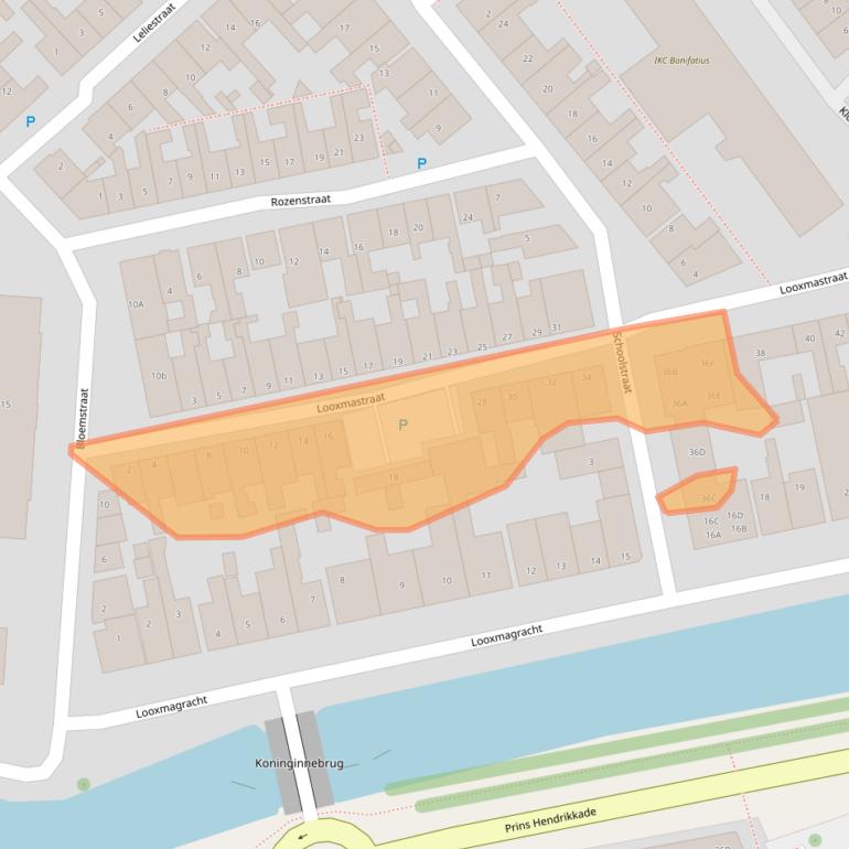 Kaart van postcodegebied 8603XS.