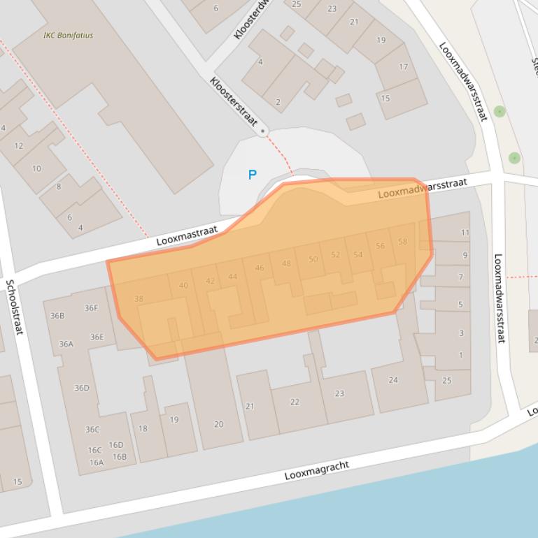Kaart van postcodegebied 8603XT.